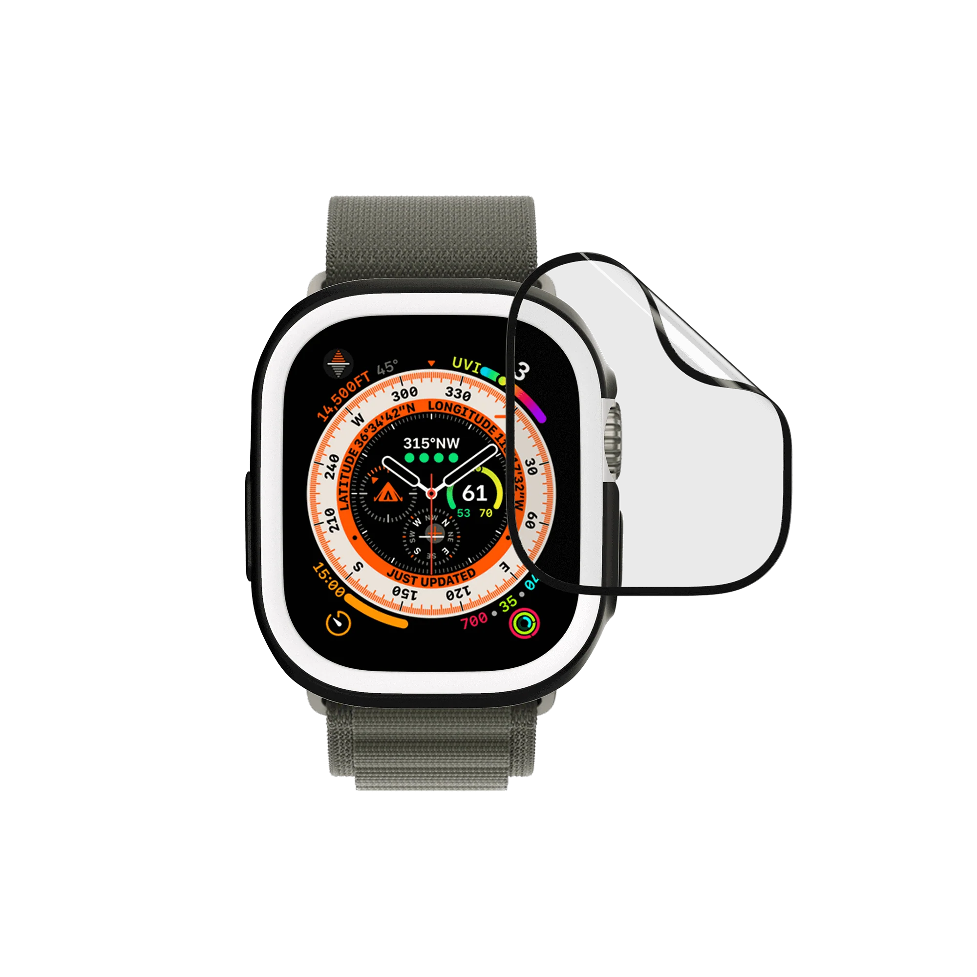 3D Impact Displayschutz für Apple Watch Ultra 49mm