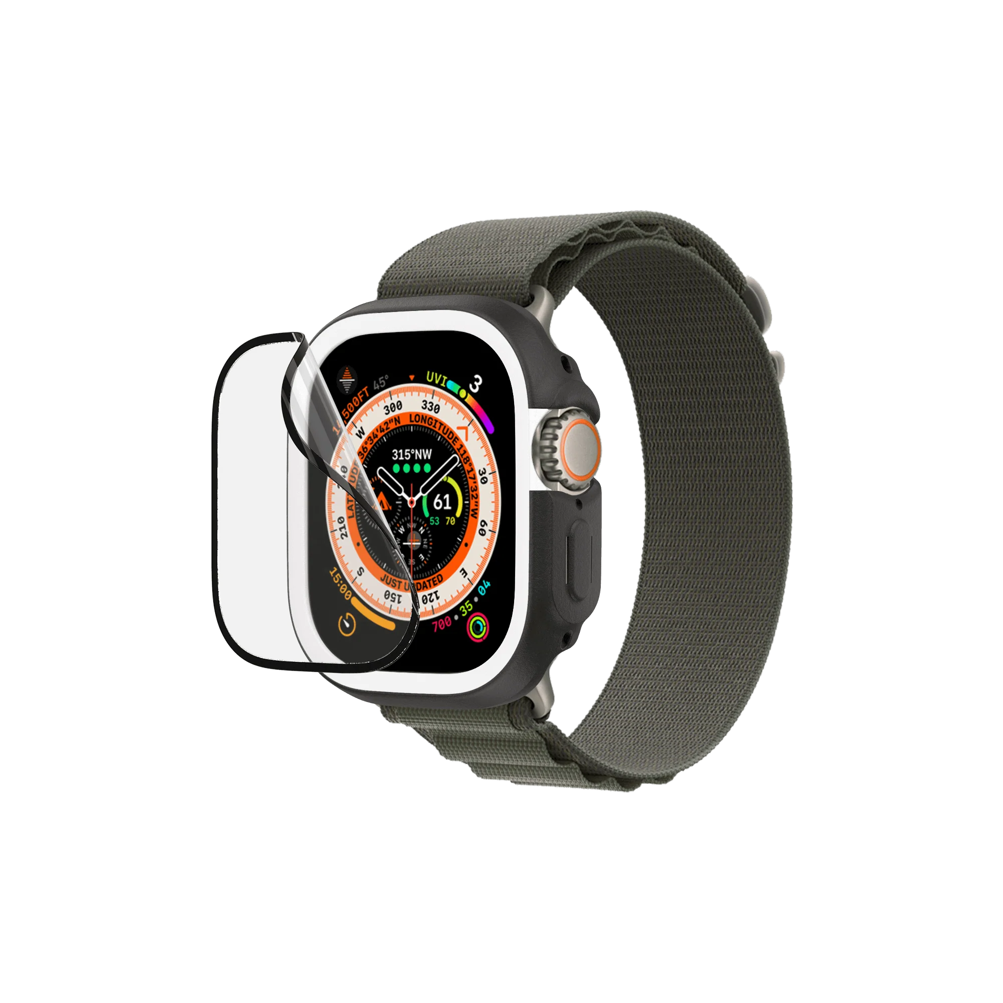 3D Impact Displayschutz für Apple Watch Ultra 49mm - Image 2